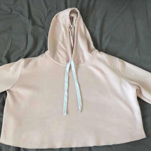Pink cropped hoodie - Picture 3 of 4